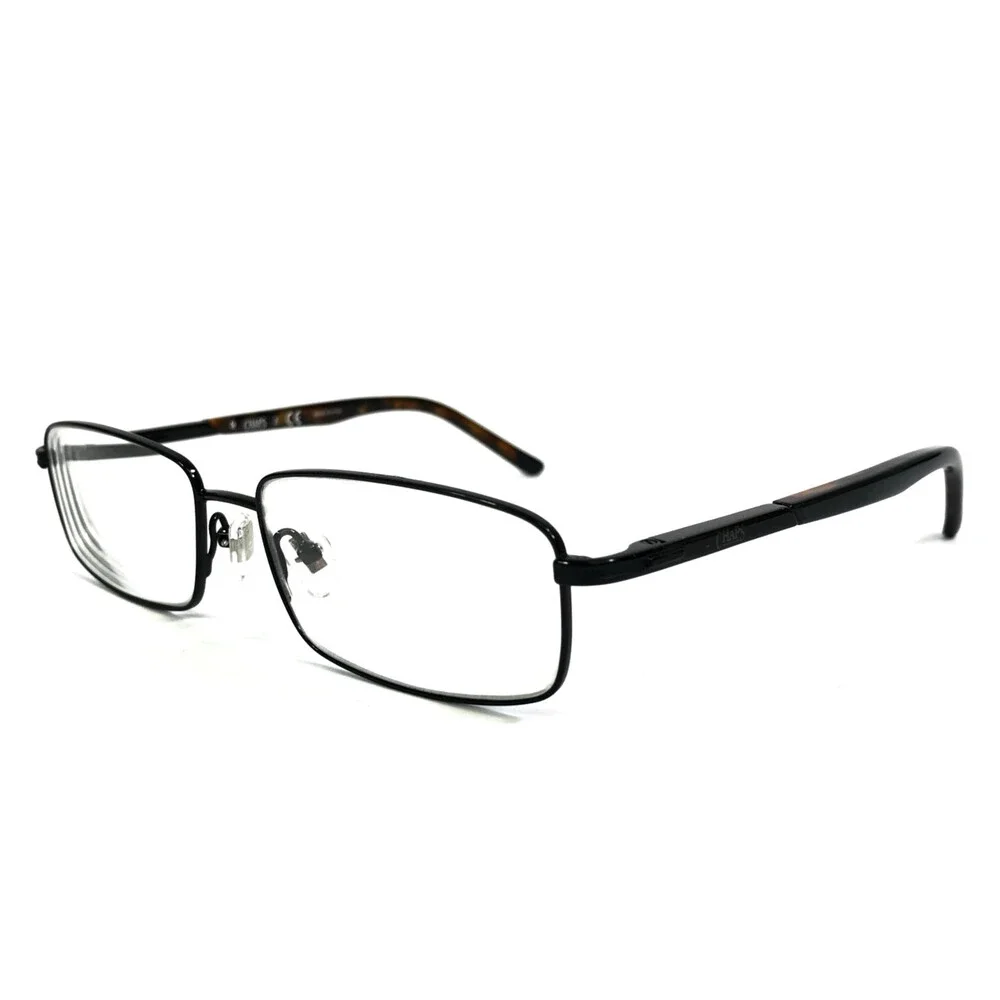 Chaps Eyeglasses Frames CP2079 107 Black Tortoise Rectangle Wire Rim 52-15-140